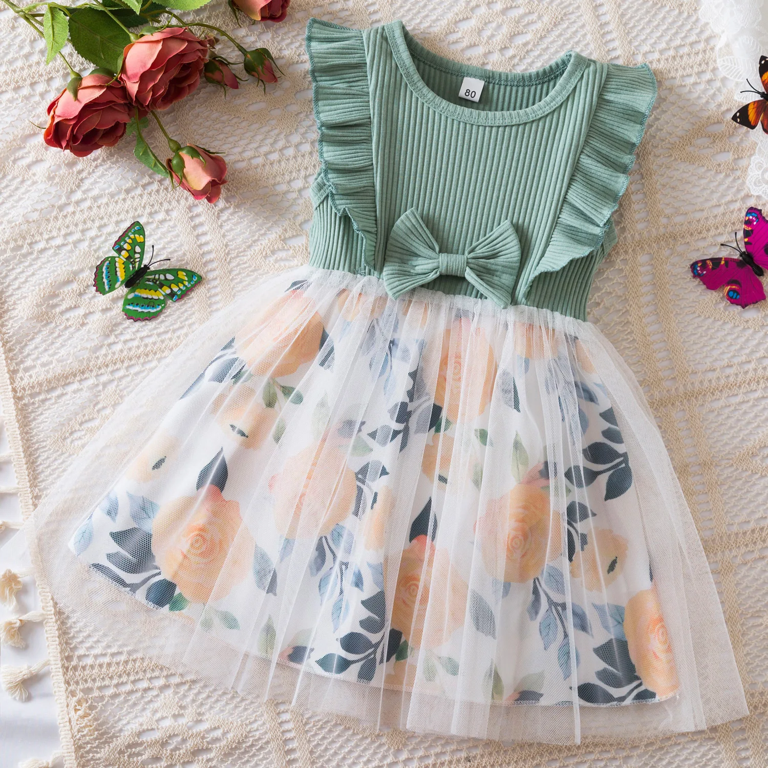 LSYXH Toddler 1-6 Years Toddler Little Girls Flutter Sleeves Butterfly Girls Summer Dress
LSYXH Toddler 1-6 Years Toddler Little Girls Flutter Sleeves Butterfly Girls Summer Dress
