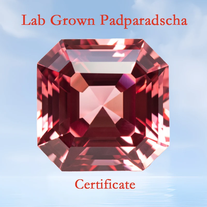 Lab Grown Padparadscha Asscher Shape Red Lotus Color VVS1 Gemstone Beads DIY for Jewelry Making Rings Selectable AGL Certificate
Lab Grown Padparadscha Asscher Shape Red Lotus Color VVS1 Gemstone Beads DIY for Jewelry Making Rings Selectable AGL Certificate