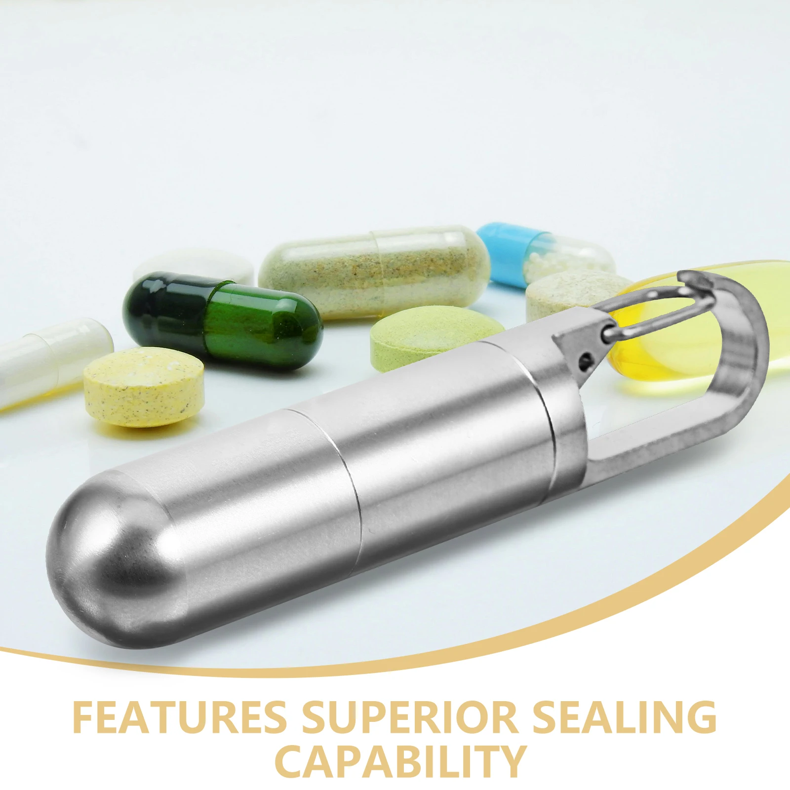 Stainless Steel Medicine Bottle Round Bottom Small Travel Pill Container Waterproof Anti Moisture Metal Case Portable
Stainless Steel Medicine Bottle Round Bottom Small Travel Pill Container Waterproof Anti Moisture Metal Case Portable