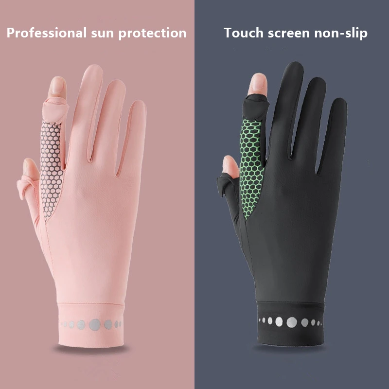 Lady Sunscreen Ice Silk Gloves Female Summer Sun Protection Gloves Fashion Cycling Driving Running Mittens Thin Anti-UV Gloves
Lady Sunscreen Ice Silk Gloves Female Summer Sun Protection Gloves Fashion Cycling Driving Running Mittens Thin Anti-UV Gloves