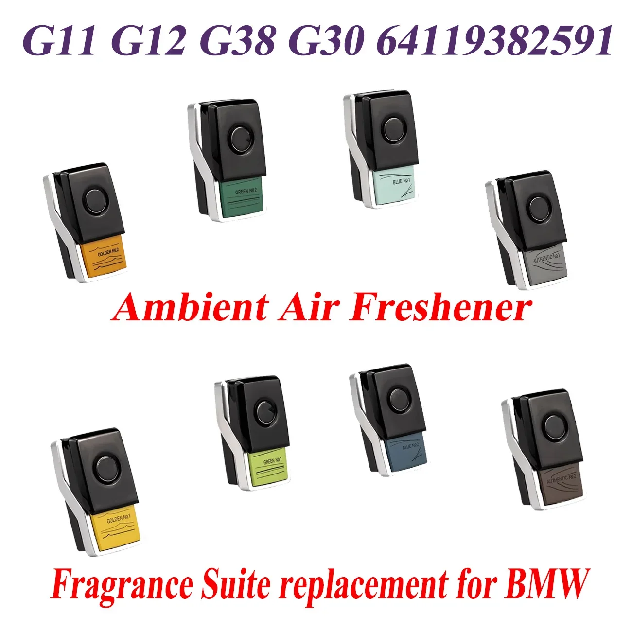 Ambient Air Freshener FRAGRANCE Suite for BMW G11 G12 G38 G30 64119382591 Diffuser Perfume Fragrance System Refill
Ambient Air Freshener FRAGRANCE Suite for BMW G11 G12 G38 G30 64119382591 Diffuser Perfume Fragrance System Refill