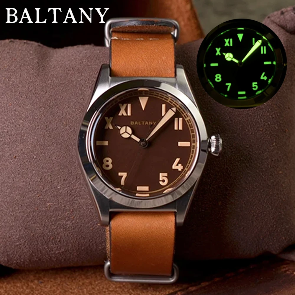 Baltany Bubbleback Retro Watch S4029 Luxury Hands Leather Sapphire OVETTO NH38 Movement Tropical Dial Automatic Watch for Men
Baltany Bubbleback Retro Watch S4029 Luxury Hands Leather Sapphire OVETTO NH38 Movement Tropical Dial Automatic Watch for Men