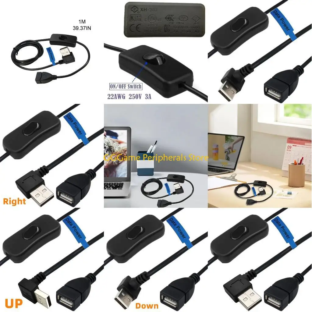 U55B USB Extension Cable with Switches USB 2.0 Male to Female Extension Cable Data Transmission Electrical Power Supply
U55B USB Extension Cable with Switches USB 2.0 Male to Female Extension Cable Data Transmission Electrical Power Supply