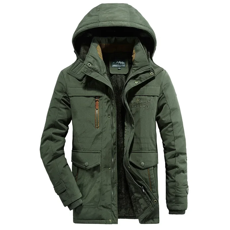 Men Long Winter Coats Down Jackets Hooded Fleece Casual Warm Parkas Good Quality Male Cotton Fit Long Trench Coats Size 6XL
Men Long Winter Coats Down Jackets Hooded Fleece Casual Warm Parkas Good Quality Male Cotton Fit Long Trench Coats Size 6XL