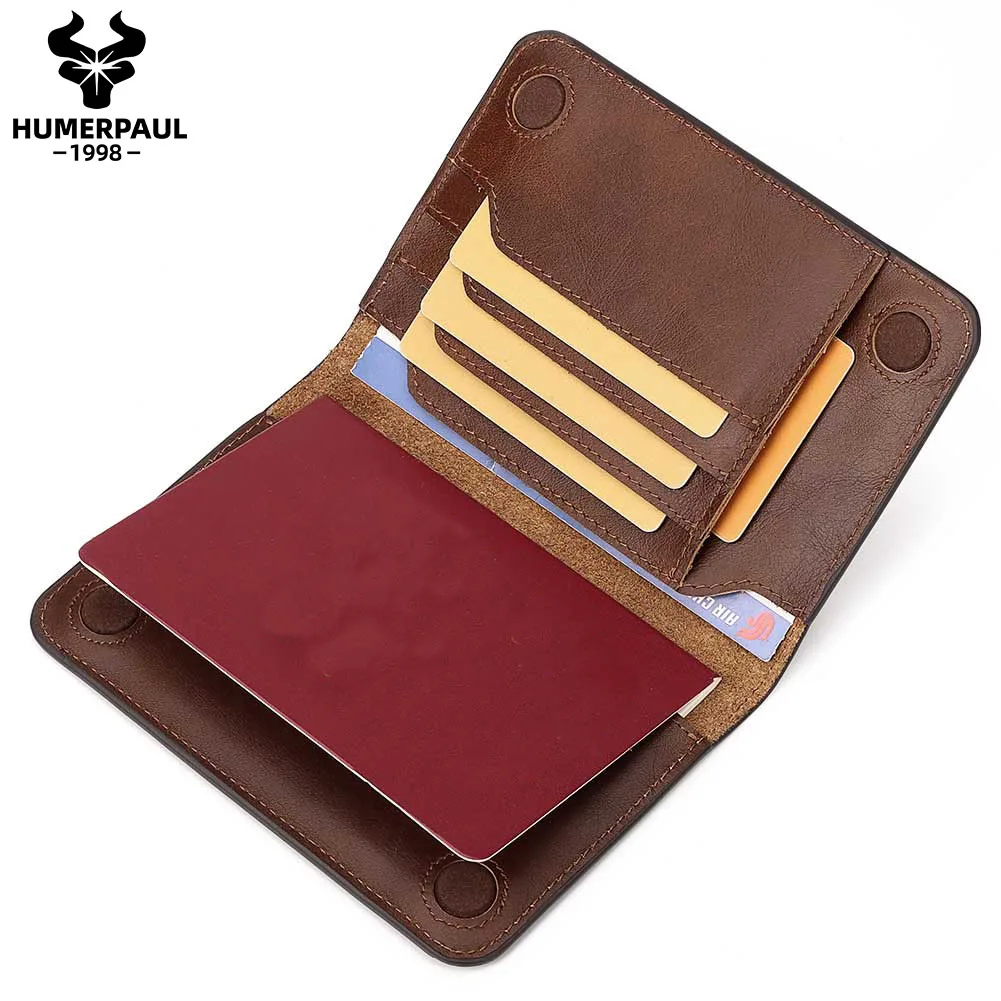 HUMERPAUL Genuine Leather Men Passport Wallets with Card Holder Slot Portable Travel Essentials Document Organizer Money Bags
HUMERPAUL Genuine Leather Men Passport Wallets with Card Holder Slot Portable Travel Essentials Document Organizer Money Bags