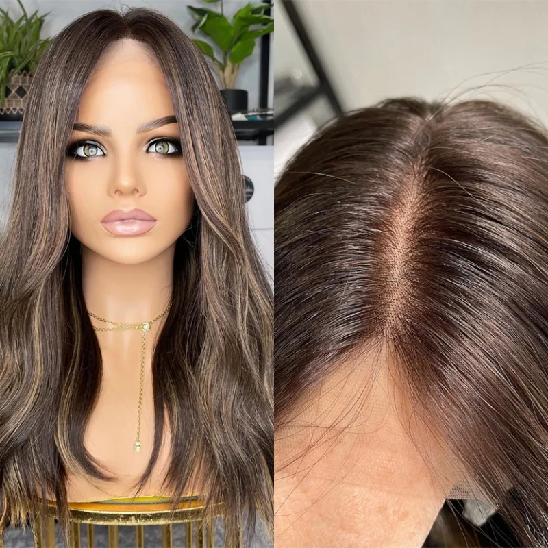 13x4 Ombre Brown with Blonde Sreaks Highlights Synthetic HD Lace Front Wig HD Invisible Transparent Lace Wig Soft Long Wave Wig
13x4 Ombre Brown with Blonde Sreaks Highlights Synthetic HD Lace Front Wig HD Invisible Transparent Lace Wig Soft Long Wave Wig