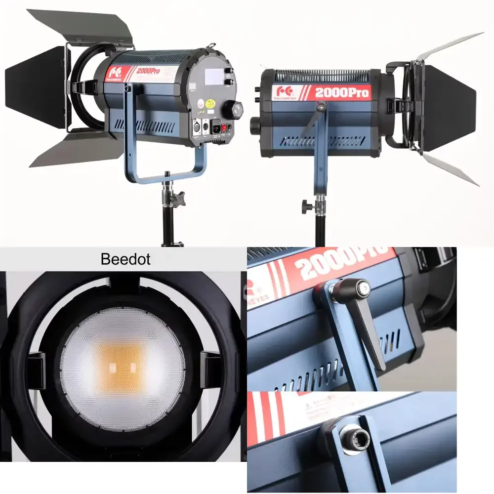 Photography Lighting Falconeyes 2000Pro 200W Bi-Color Adjustable Led Photo Video Light Spotlight for Studio Filming
Photography Lighting Falconeyes 2000Pro 200W Bi-Color Adjustable Led Photo Video Light Spotlight for Studio Filming