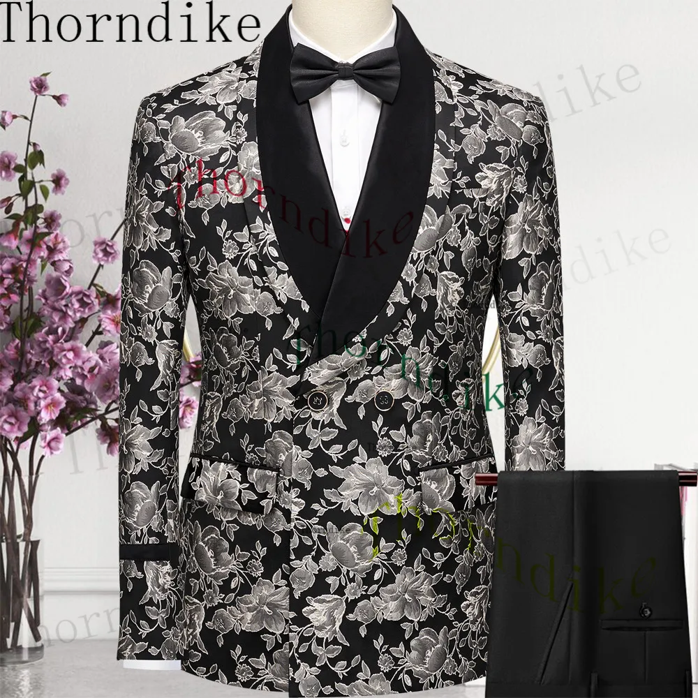 Thorndike Luxury Fashion Groom Tuxedos Double Breasted Men Suits For Wedding Male Party Dress Costume Homme Jacket+Pants+Vest
Thorndike Luxury Fashion Groom Tuxedos Double Breasted Men Suits For Wedding Male Party Dress Costume Homme Jacket+Pants+Vest