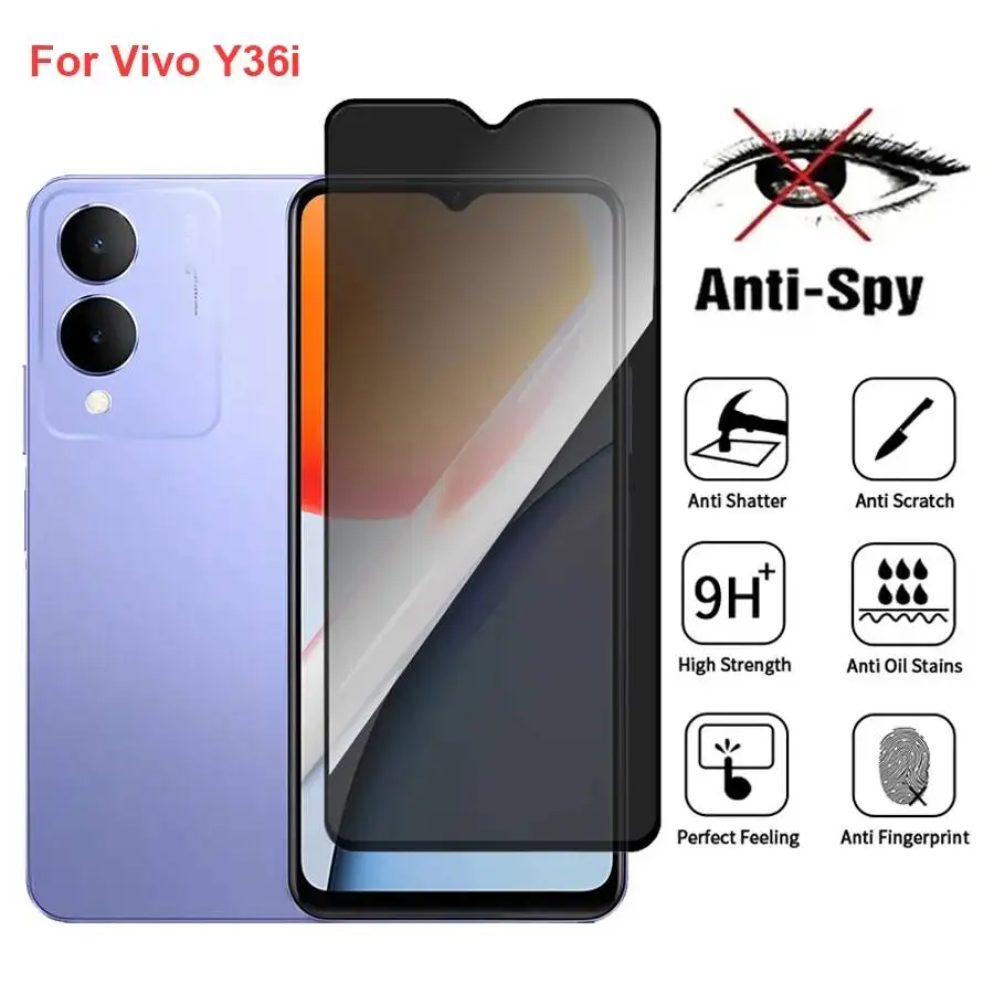 Vivo Y36i V2318A Anti Spy Privacy Tempered Glass Protector Compatible For Vivoy36i Full Cover Screen Phone Film
Vivo Y36i V2318A Anti Spy Privacy Tempered Glass Protector Compatible For Vivoy36i Full Cover Screen Phone Film