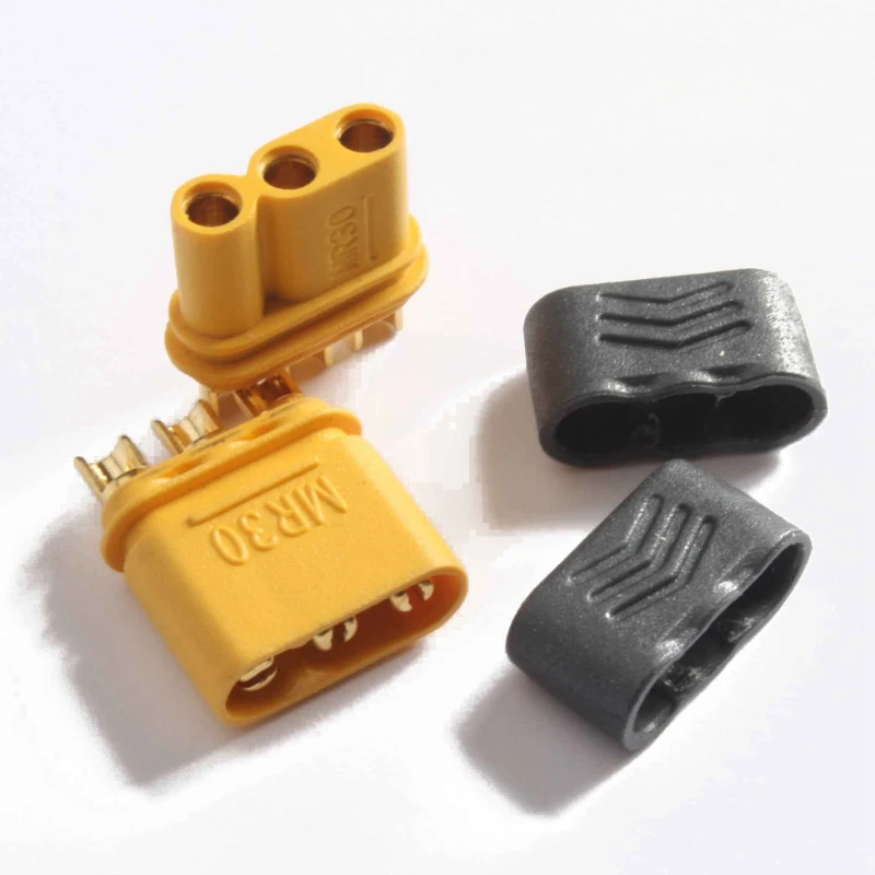 MR30 plug XT30 three-core version with sheathed 2mm gold plated connector model accessories
MR30 plug XT30 three-core version with sheathed 2mm gold plated connector model accessories