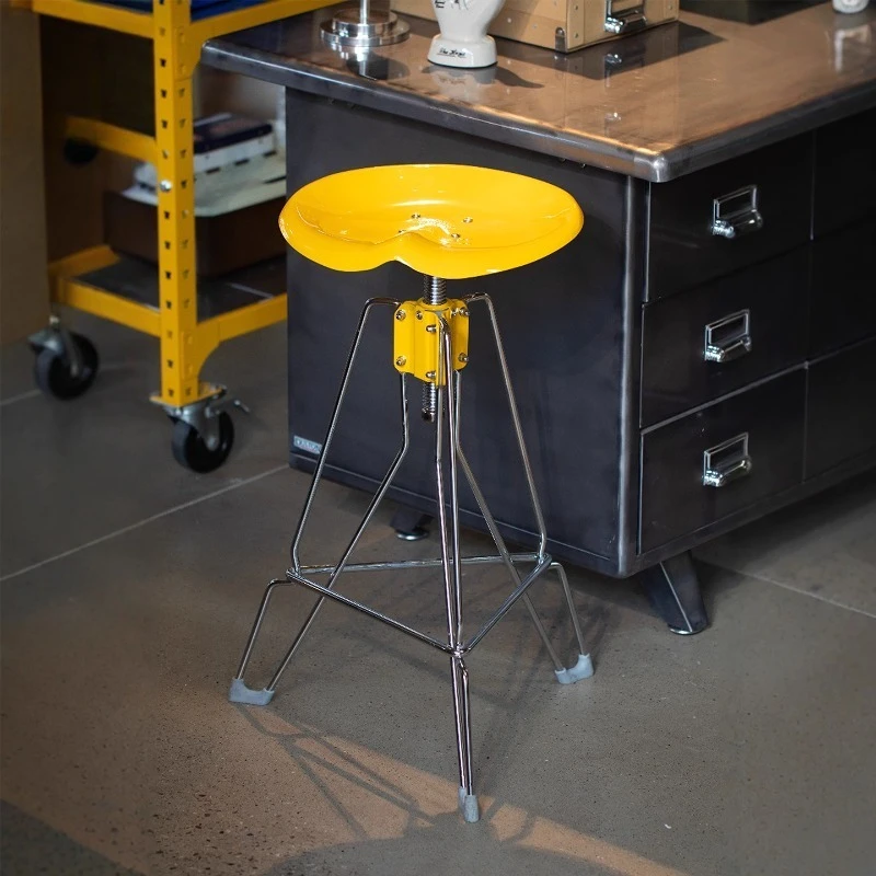 Steel bar stool, metal screw chair, simple high chair round stool for home store
Steel bar stool, metal screw chair, simple high chair round stool for home store
