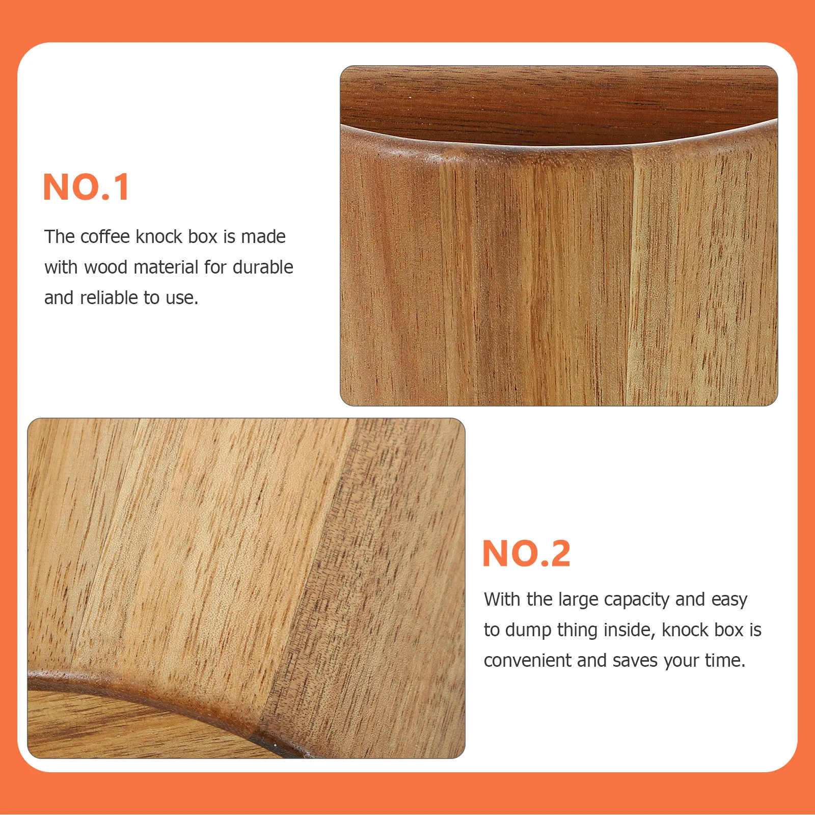 Natural Wood Coffee Knock Box Espresso Puck Knock Box Heavy Duty Non Deformable Grounds Container for Compost Counter Espresso
Natural Wood Coffee Knock Box Espresso Puck Knock Box Heavy Duty Non Deformable Grounds Container for Compost Counter Espresso