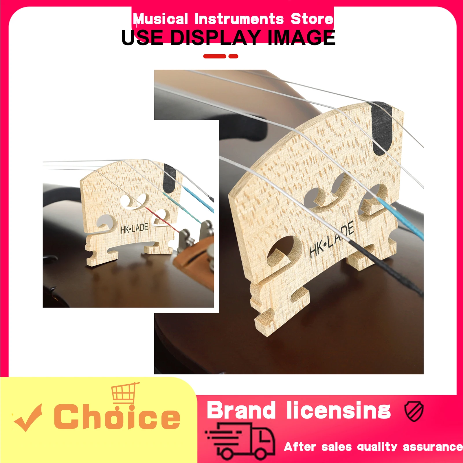 HK · LADE Violin Bridge Single U Высококачественный стабильный мост из черного дерева Аксессуары для скрипки Запасные части для струнных инструментов
HK · LADE Violin Bridge Single U Высококачественный стабильный мост из черного дерева Аксессуары для скрипки Запасные части для струнных инструментов