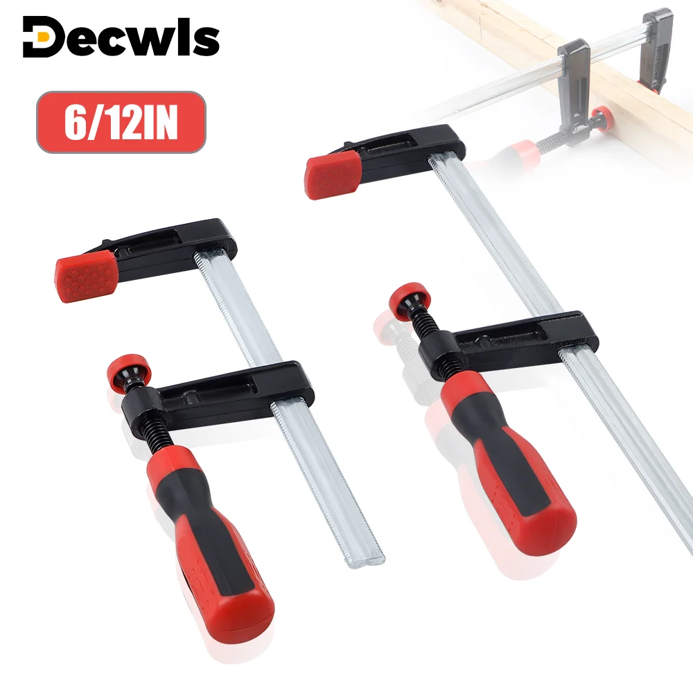 2PCS F Clamp Heavy Duty Woodworking Bar Clips Home Hand Working Tools Rubber Handle Sturdy for Woodworking Metal Fixing Clamps
2PCS F Clamp Heavy Duty Woodworking Bar Clips Home Hand Working Tools Rubber Handle Sturdy for Woodworking Metal Fixing Clamps