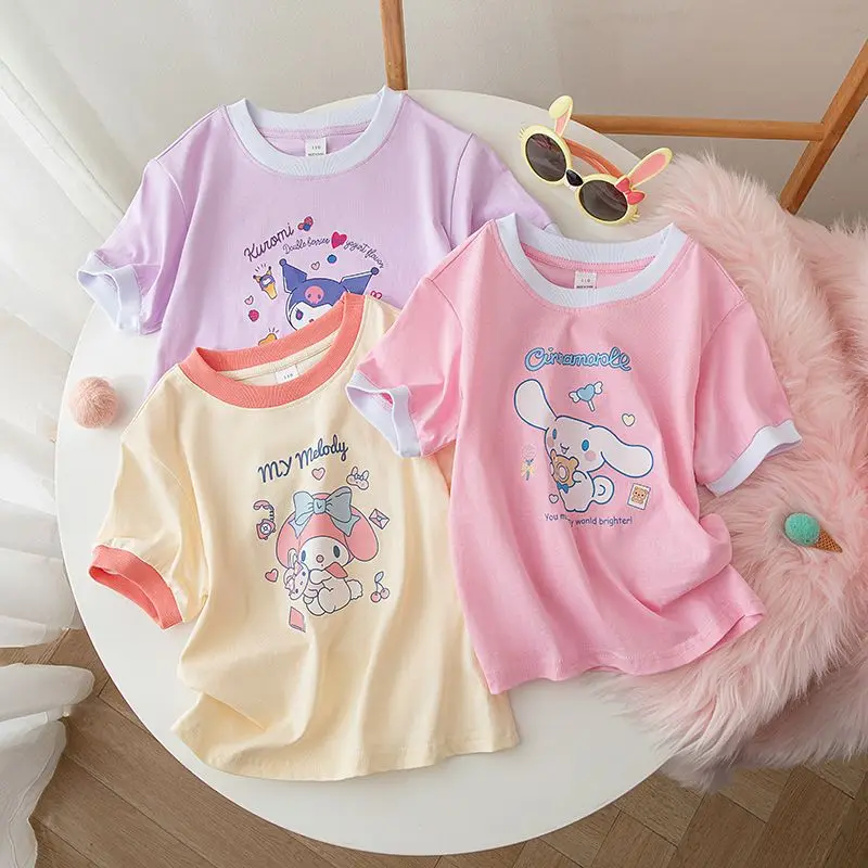 Cinnamoroll My Melody аниме Kawaii Sanrio Ins детская рубашка с короткими рукавами милая детская блузка с капюшоном одежда подарки для детей
Cinnamoroll My Melody аниме Kawaii Sanrio Ins детская рубашка с короткими рукавами милая детская блузка с капюшоном одежда подарки для детей