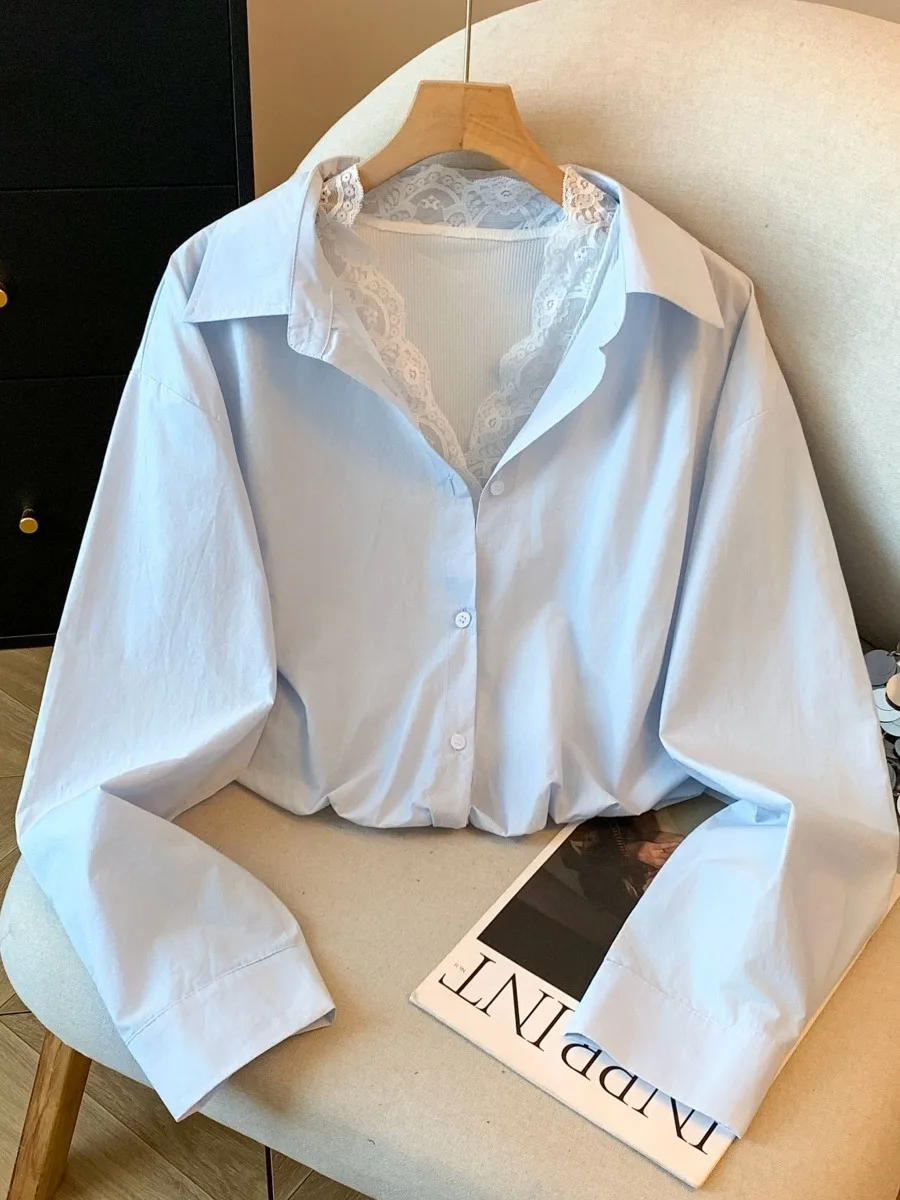 Lace Blouse Women's Spring New Style Layered Wear Collar Short Sleeve Polyester Fiber Commute Style Floral Bud Shirt
Lace Blouse Women's Spring New Style Layered Wear Collar Short Sleeve Polyester Fiber Commute Style Floral Bud Shirt