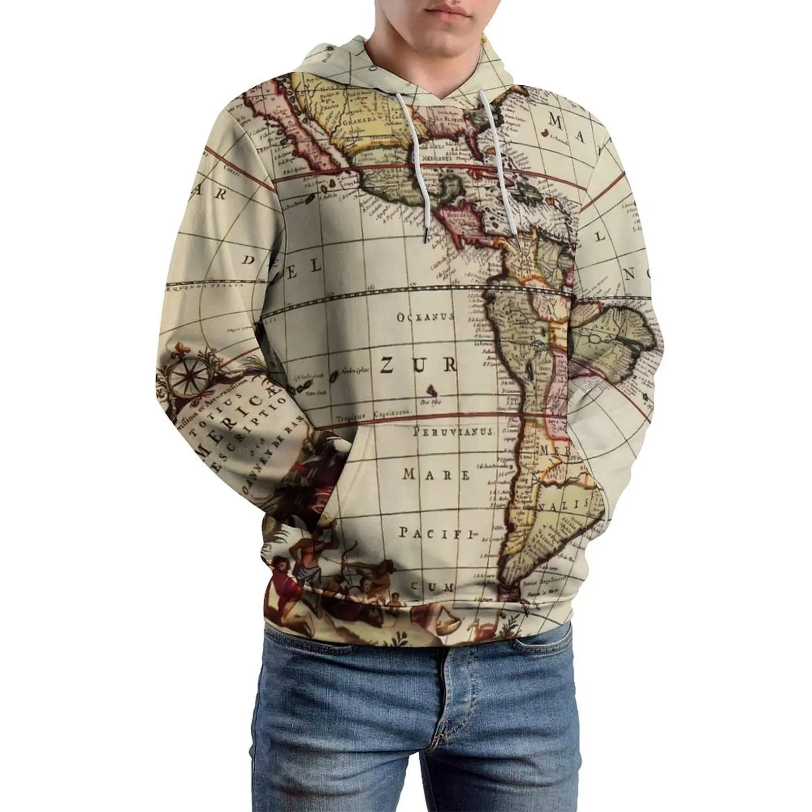 Map of The Americas Casual Hoodies Long Sleeve Vintage Cute Hoodie Spring Street Style Printed Oversize Top
Map of The Americas Casual Hoodies Long Sleeve Vintage Cute Hoodie Spring Street Style Printed Oversize Top