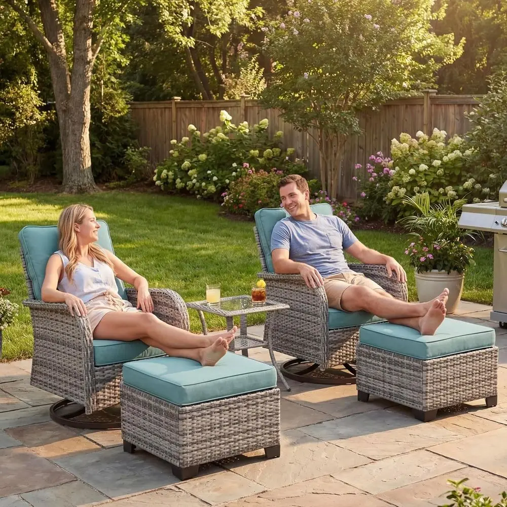 Outdoor Patio urniture Set Patio Rocking Swivel Chair with Tempered Glass Side Table, Outdoor Wicker Rattan Bistro Set with Otto
Outdoor Patio urniture Set Patio Rocking Swivel Chair with Tempered Glass Side Table, Outdoor Wicker Rattan Bistro Set with Otto