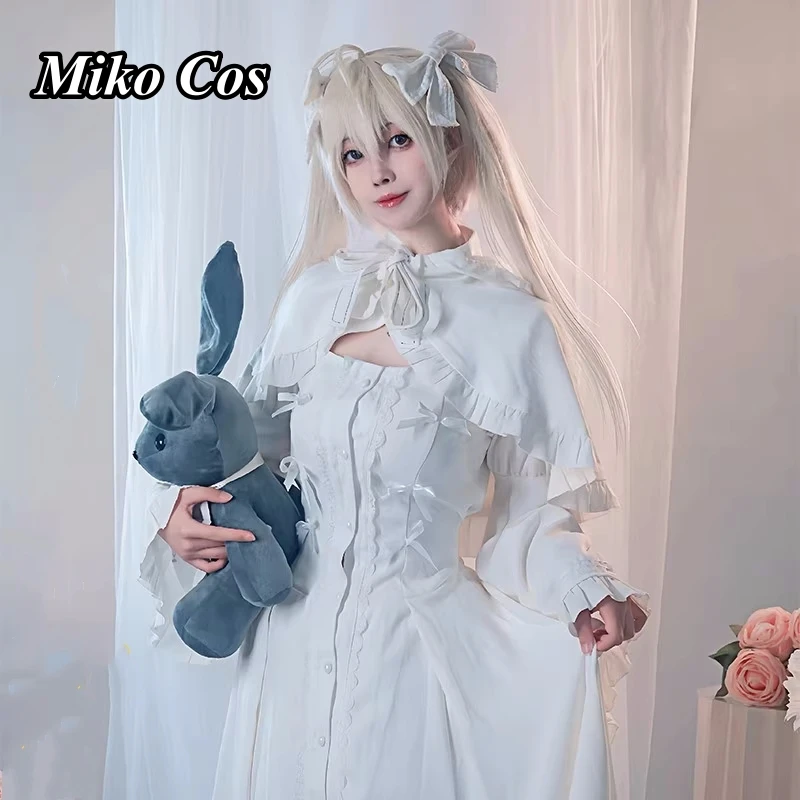 Anime Yosuga No Sora Kasugano Sora Cosplay Costume Women Elegant White Dress Costumes Halloween Party Role Play Outfit Stock
Anime Yosuga No Sora Kasugano Sora Cosplay Costume Women Elegant White Dress Costumes Halloween Party Role Play Outfit Stock