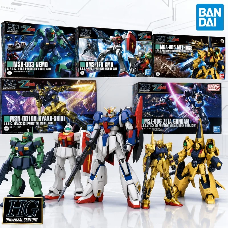 Bandai Original Gundam Zeta HGUC 1/144 Assembly Model Kit Action Figures Zeta Hyaku Shiki Nemo GM II Methuss Toys Gift
Bandai Original Gundam Zeta HGUC 1/144 Assembly Model Kit Action Figures Zeta Hyaku Shiki Nemo GM II Methuss Toys Gift