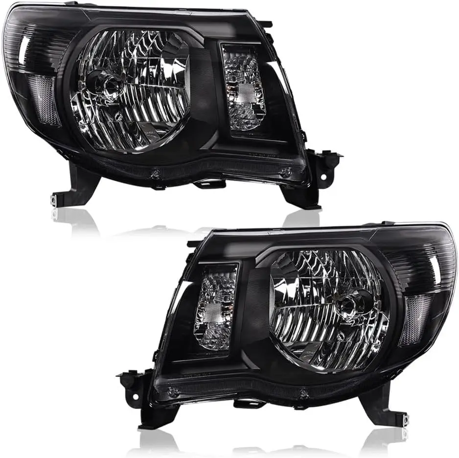 Headlights Assembly Compatible with 2005-2011 Toyota Tacoma Left and Right Headlamp Assembly Lamps Clear Lens Black Housing Clea
Headlights Assembly Compatible with 2005-2011 Toyota Tacoma Left and Right Headlamp Assembly Lamps Clear Lens Black Housing Clea