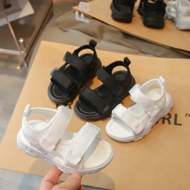 Boys Sports Sandals Open Toes Soft Sole Kids Beach Shoes Soild Color Trendy 2025 Summer New Children Sandals Hook&loop Non-slip
Boys Sports Sandals Open Toes Soft Sole Kids Beach Shoes Soild Color Trendy 2025 Summer New Children Sandals Hook&loop Non-slip
