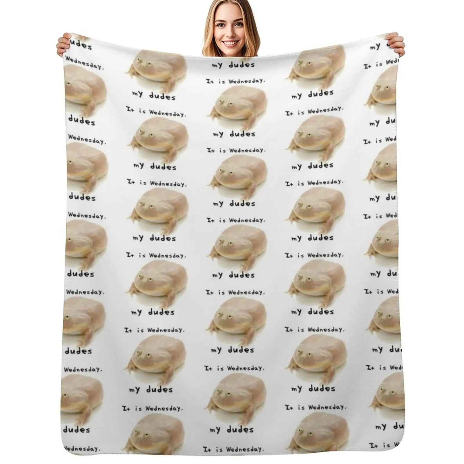 It is Wednesday, My Dudes Throw Blanket Warm Accent Blanket for Living Room Decoration
It is Wednesday, My Dudes Throw Blanket Warm Accent Blanket for Living Room Decoration