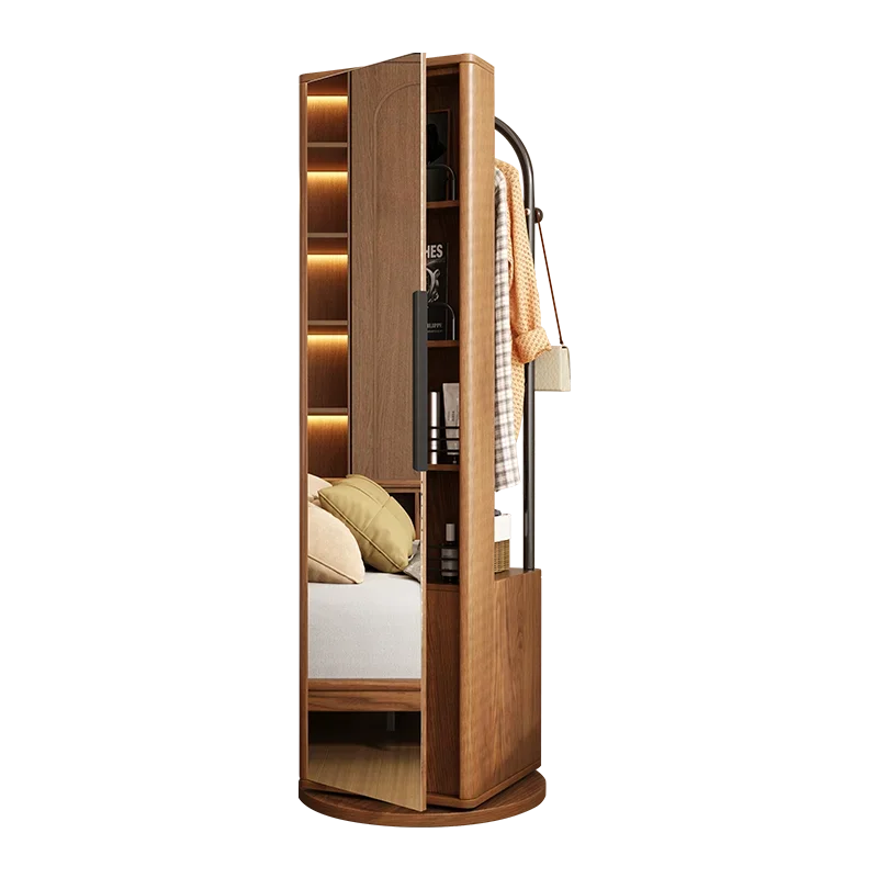 Mirror integrated household multi-functional hanger rotating full-length mirror
Mirror integrated household multi-functional hanger rotating full-length mirror