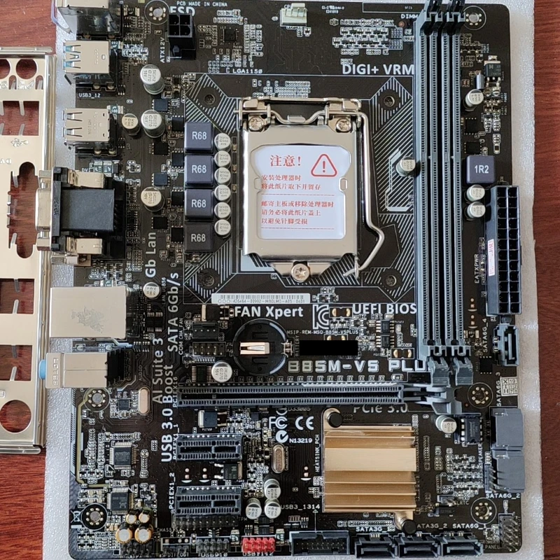used for Asus B85M-V5 PLUS LGA1150 Intel B85 mATX Motherboard DDR3 VGA DVI With I/O Shield
used for Asus B85M-V5 PLUS LGA1150 Intel B85 mATX Motherboard DDR3 VGA DVI With I/O Shield