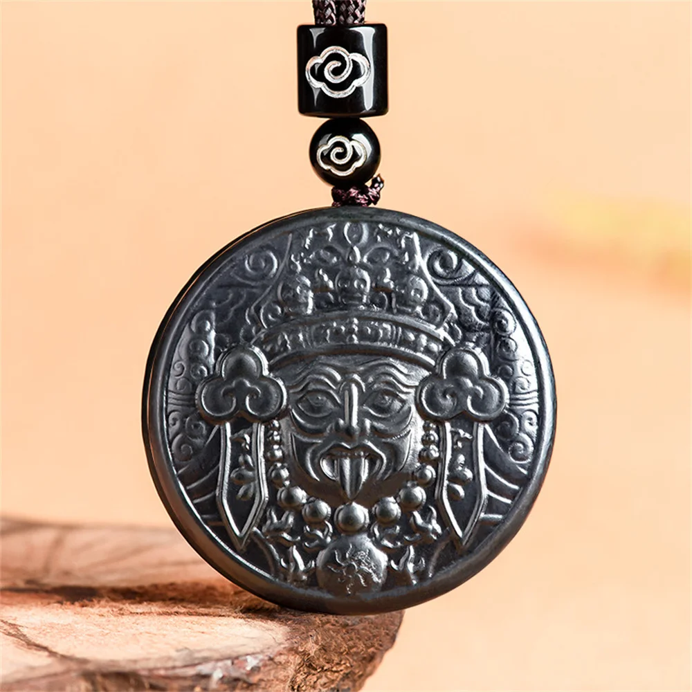 Charm Natural Black HeTian Jade Carved Unique God of Wealth Lucky Pendant Amulet Necklace Certificate Party Luxury Jade Jewelry
Charm Natural Black HeTian Jade Carved Unique God of Wealth Lucky Pendant Amulet Necklace Certificate Party Luxury Jade Jewelry