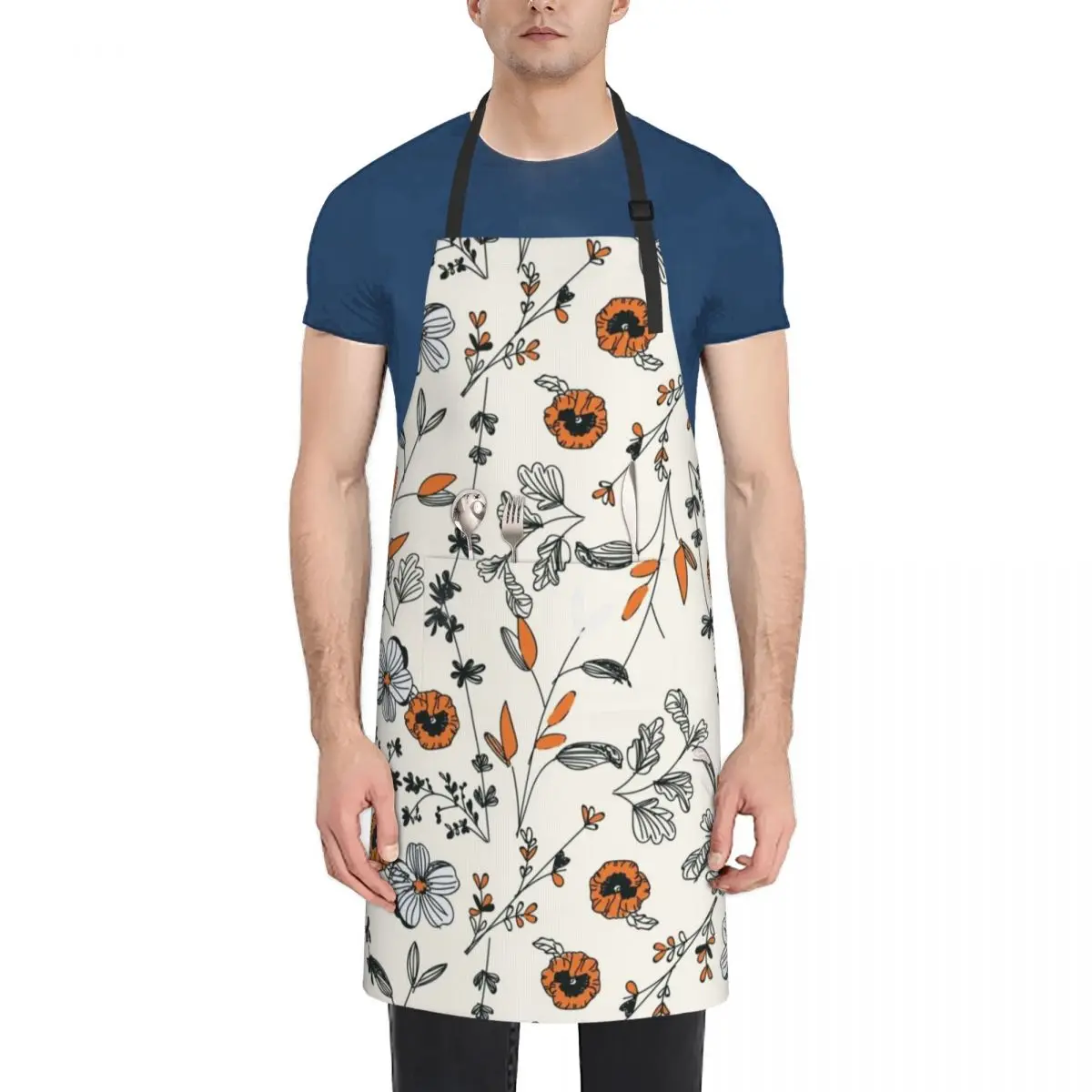 Orange Flower Pattern Apron japanese woman Barista Waterproof Cleaning Products For Home Apron
Orange Flower Pattern Apron japanese woman Barista Waterproof Cleaning Products For Home Apron