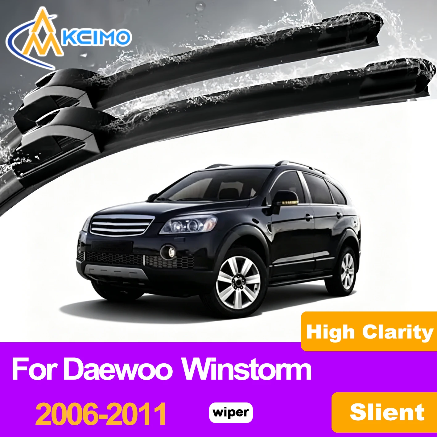 KCIMO 2PCS Front Windshield Wiper Blades For Daewoo Winstorm 2006-2011, All Weather Rain Snow Ice Dust Cleaning Car Accessories
KCIMO 2PCS Front Windshield Wiper Blades For Daewoo Winstorm 2006-2011, All Weather Rain Snow Ice Dust Cleaning Car Accessories
