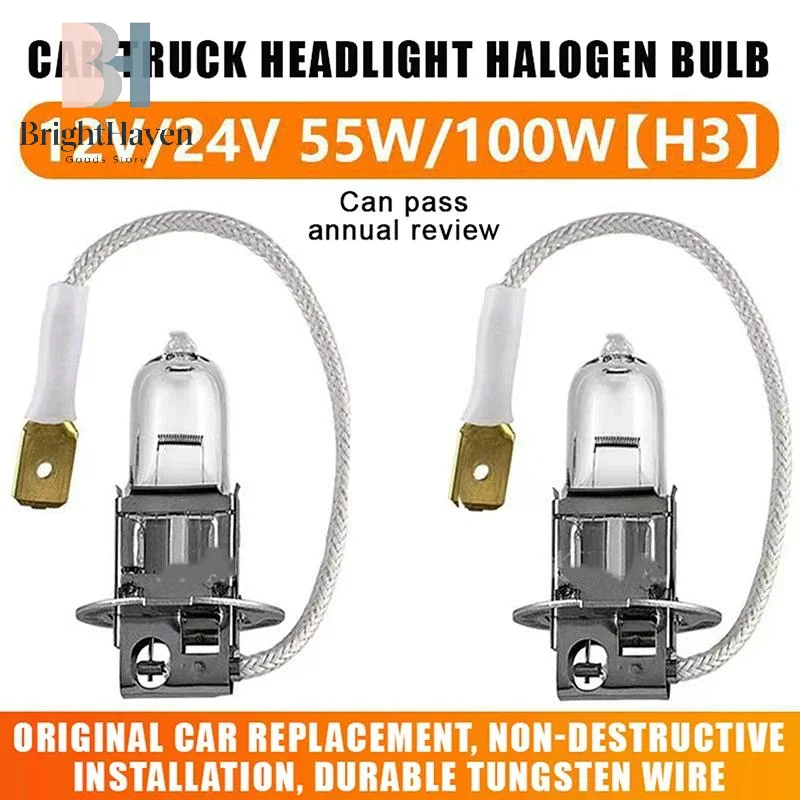 H3 Car Truck Halogen Headlight Bulb With 12V 24V Compatibility Tungsten Wire Perfect For Auto Headlight Replacement B.H
H3 Car Truck Halogen Headlight Bulb With 12V 24V Compatibility Tungsten Wire Perfect For Auto Headlight Replacement B.H