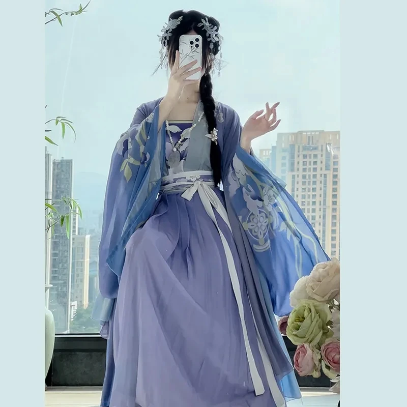 Chinese Hanfu Dress Women Traditional Vintage Halloween Cosplay Costume Blue Hanfu Dress Birthday Party Dress Song Dynasty Hanfu
Chinese Hanfu Dress Women Traditional Vintage Halloween Cosplay Costume Blue Hanfu Dress Birthday Party Dress Song Dynasty Hanfu