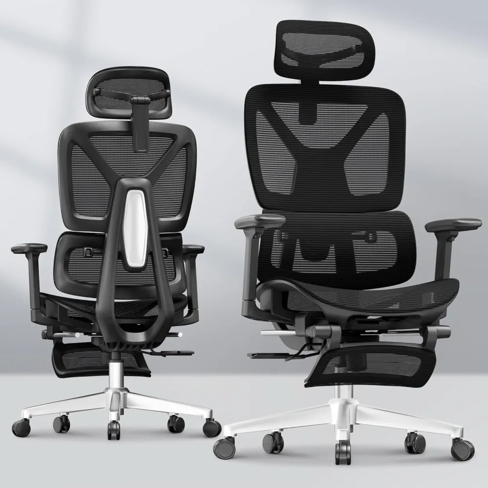 Premium Ergonomic Ofice Chair with Footrest-Adjustable 3DArmrests,Dynamic Lumbar Support,Recline &Tilt Function,Ofice Chair
Premium Ergonomic Ofice Chair with Footrest-Adjustable 3DArmrests,Dynamic Lumbar Support,Recline &Tilt Function,Ofice Chair