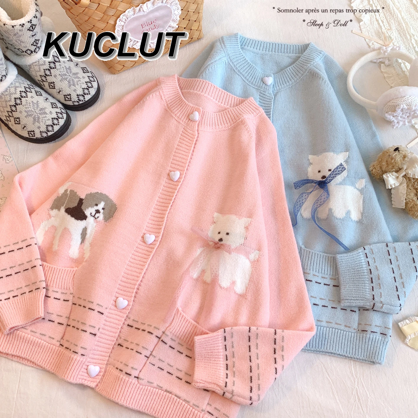 Cute Retro Knitted Bow Japanese Korean Style Sweater Cardigan Jacket Fashion Sweet Autumn Winter Women's Knitted Cardigans 
Cute Retro Knitted Bow Japanese Korean Style Sweater Cardigan Jacket Fashion Sweet Autumn Winter Women's Knitted Cardigans