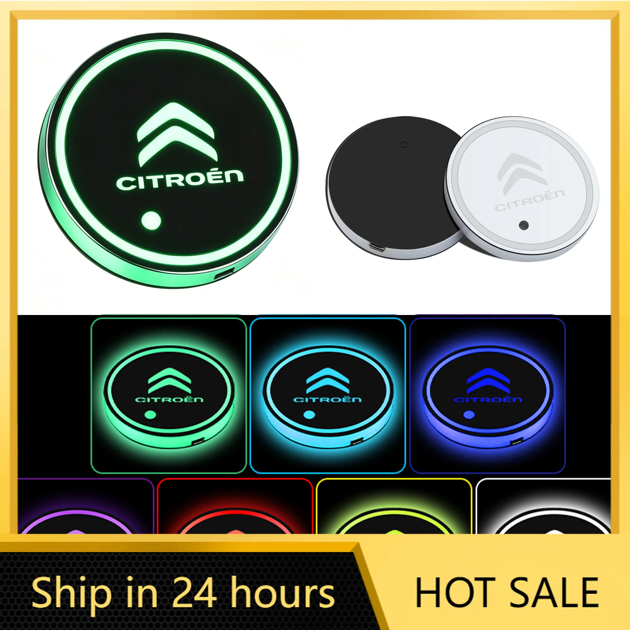 Car Sticker 2PCS /set Car Water Coaster 7 Colors Ambient Light Car Cup Holder Mat For For Citroen C4 C3 C5 Berlingo Celysee Auto
Car Sticker 2PCS /set Car Water Coaster 7 Colors Ambient Light Car Cup Holder Mat For For Citroen C4 C3 C5 Berlingo Celysee Auto