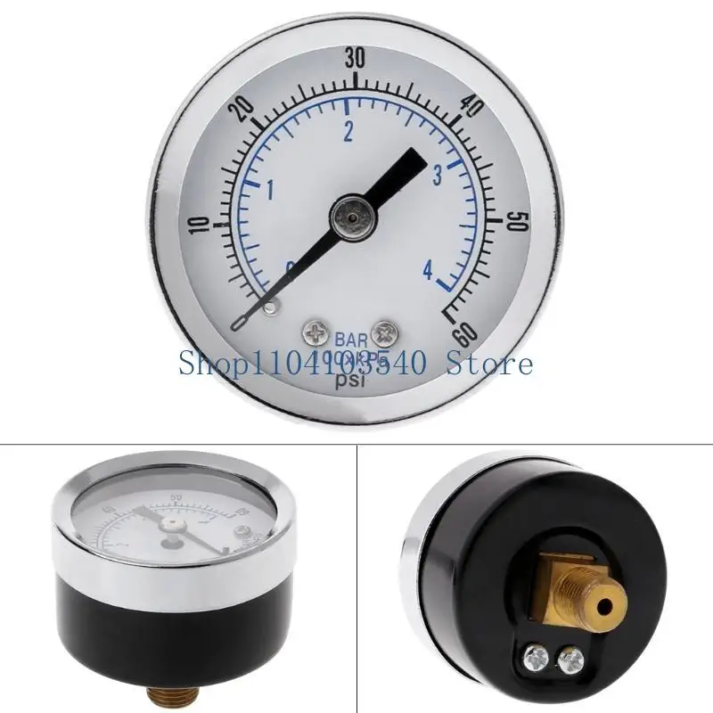 02DC Pressure Gauge 0-60PSI 1/8" NPT Compressor 1.5" Bottom Connection Monitors for Gas Water Fuels Noncorrosive Media
02DC Pressure Gauge 0-60PSI 1/8" NPT Compressor 1.5" Bottom Connection Monitors for Gas Water Fuels Noncorrosive Media