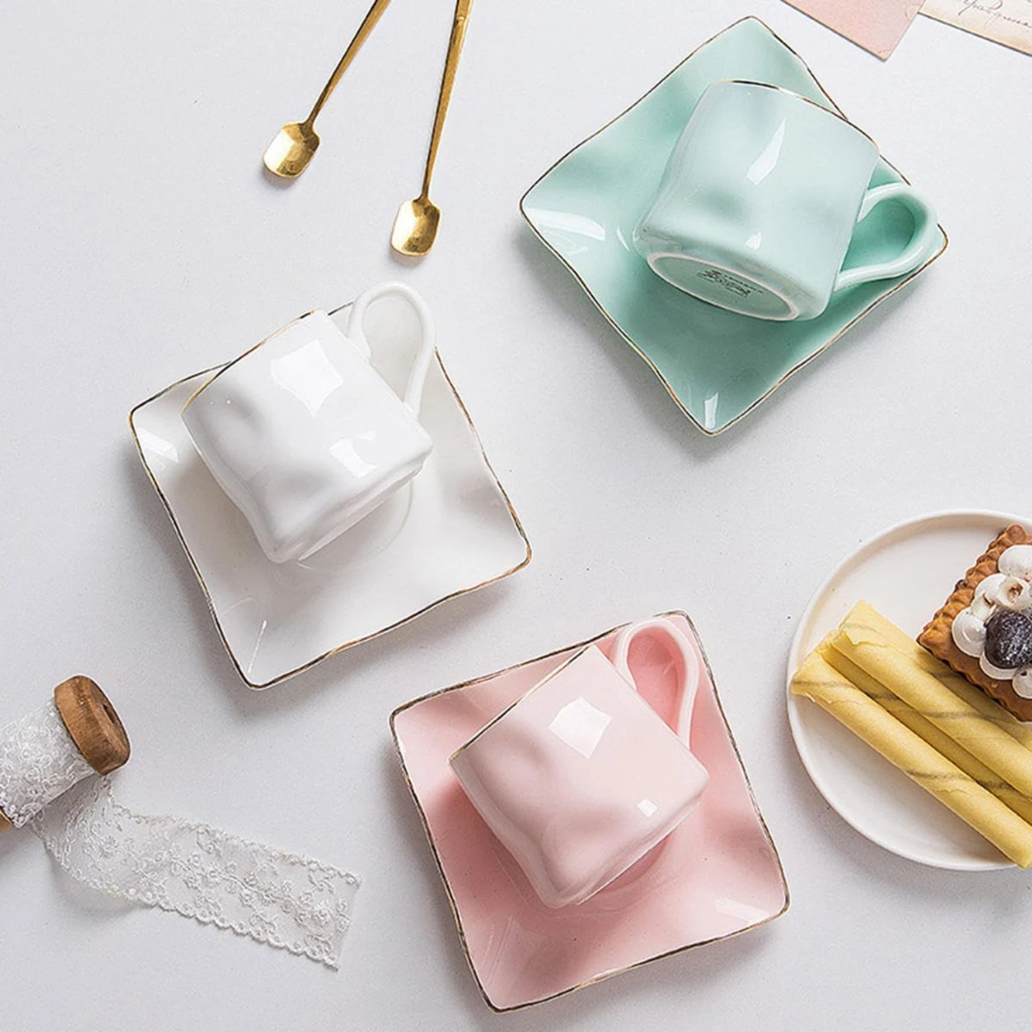 Luxurious Marble-Inspired Handcrafted Ceramic Mugs for a Chic Kitchen Upgrade. Treat Yourself to the Sensory Delight of Sipping
Luxurious Marble-Inspired Handcrafted Ceramic Mugs for a Chic Kitchen Upgrade. Treat Yourself to the Sensory Delight of Sipping