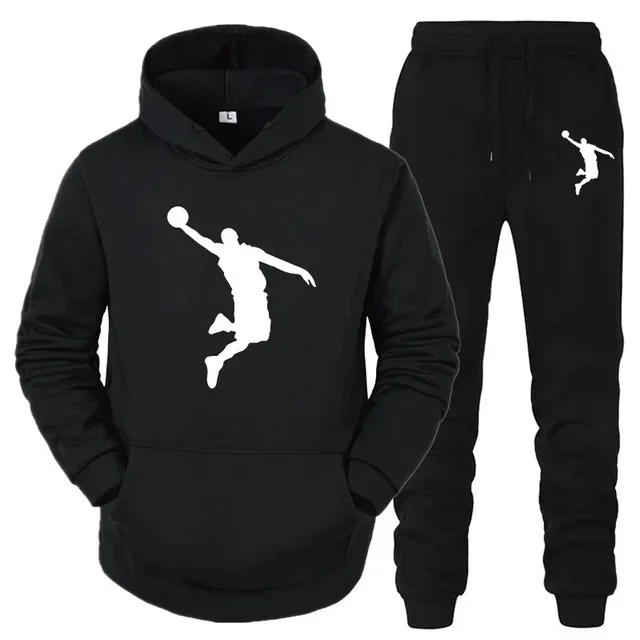 Men's Two Piece Tracksuit Set Hooded Sweatshirt Drawstring Pants Casual Sports Suit Autumn Wear
Men's Two Piece Tracksuit Set Hooded Sweatshirt Drawstring Pants Casual Sports Suit Autumn Wear