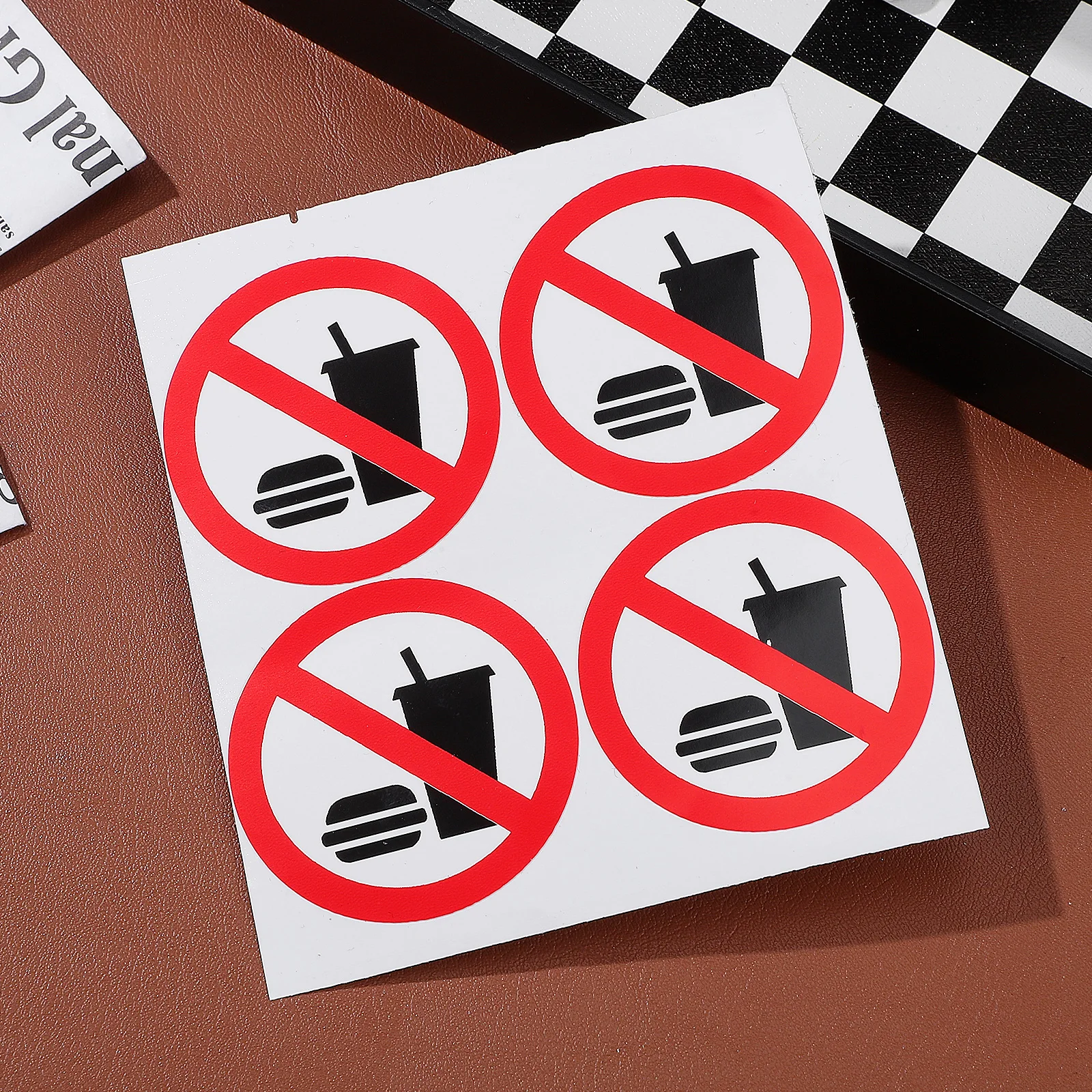 4 Pcs No Eating Drinking Stickers Visitor Information Sign Office Door Notice Vinyl Decal Indoor Outdoor Retail Store
4 Pcs No Eating Drinking Stickers Visitor Information Sign Office Door Notice Vinyl Decal Indoor Outdoor Retail Store