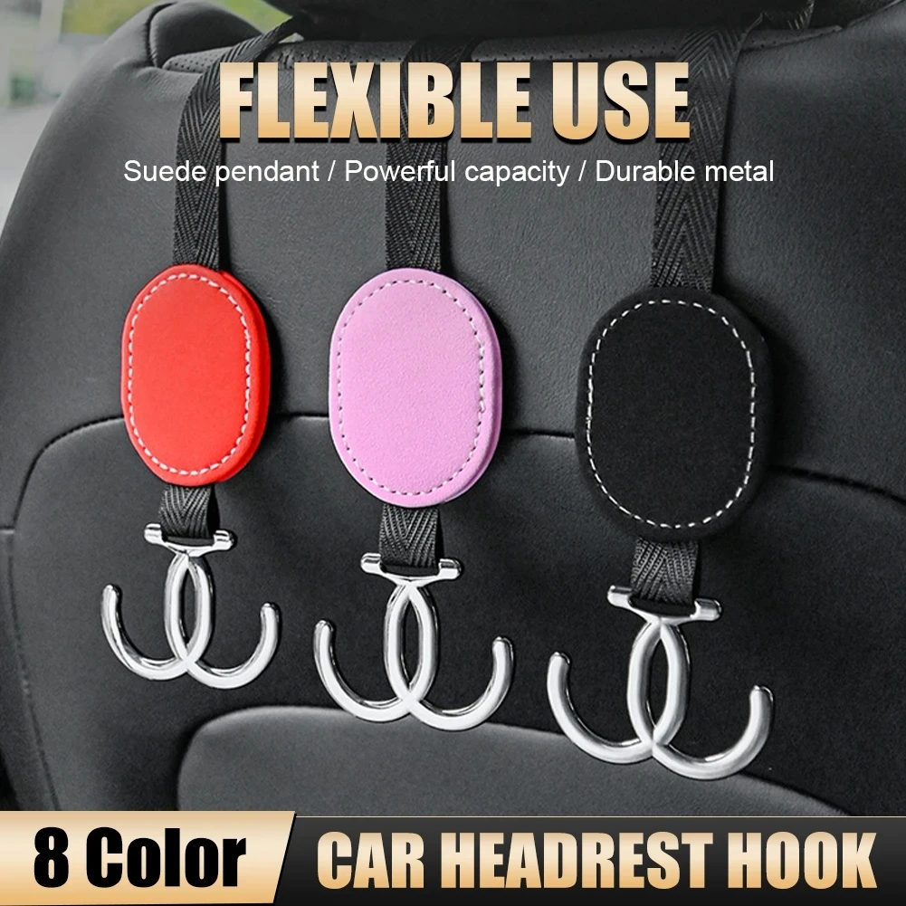 Universal Car Headrest Hook Seat Back Hook Multi-Function Backseat Hanger Organizer Leather Pendant Decor Interior Accessories
Universal Car Headrest Hook Seat Back Hook Multi-Function Backseat Hanger Organizer Leather Pendant Decor Interior Accessories