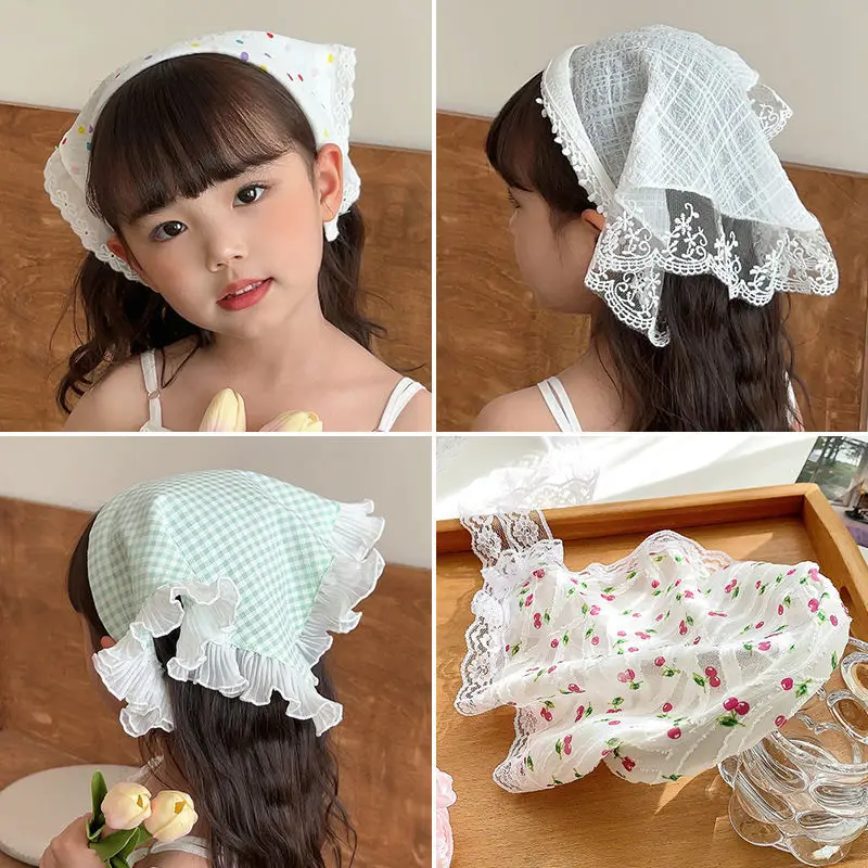 Korean Children's Color Plaid Headscarf Non-slip Headband Lace Edge Triangle Scarf Girls' Baby Headband Hairpin
Korean Children's Color Plaid Headscarf Non-slip Headband Lace Edge Triangle Scarf Girls' Baby Headband Hairpin