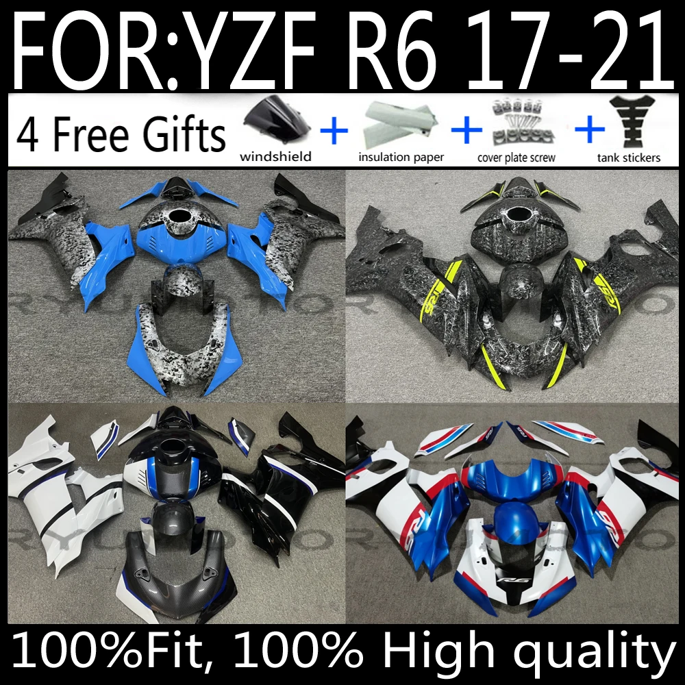 YZF-R6 Motorcycle Fairing Kit Plastic Accessories for Yamaha YZF-R6 2017-2021 Models
YZF-R6 Motorcycle Fairing Kit Plastic Accessories for Yamaha YZF-R6 2017-2021 Models