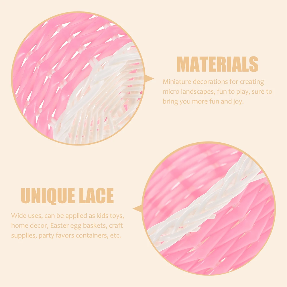 10Pcs Small Plastic Woven Baskets Mini Picnic Party Favors DIY Floral Displays Easter Decorations Easter Basket
10Pcs Small Plastic Woven Baskets Mini Picnic Party Favors DIY Floral Displays Easter Decorations Easter Basket