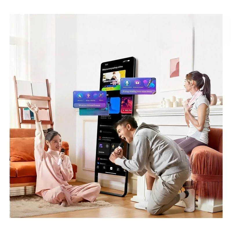 Touch screen interactive smart fitness LCD digital fitness mirror 32-inch LCD display
Touch screen interactive smart fitness LCD digital fitness mirror 32-inch LCD display