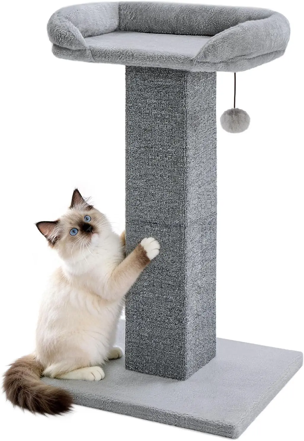 Made4Pets Cat Scratching Post with Bed, 32'' Modern Cat Scratcher with Top Plush Cat Bed, Tall Cat
Made4Pets Cat Scratching Post with Bed, 32'' Modern Cat Scratcher with Top Plush Cat Bed, Tall Cat
