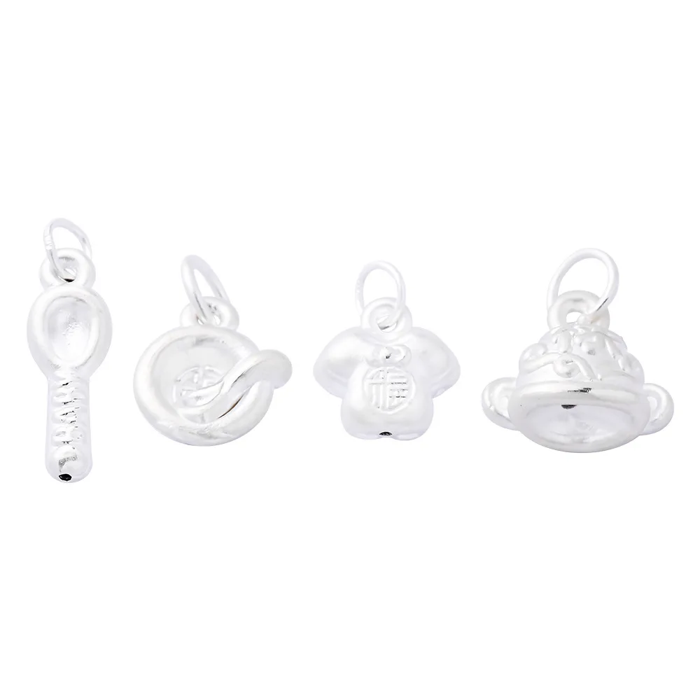 Charms 999 Silver Baby Bowls Spoons Clothes Hats Unique Necklace Pendant Handmade DIY Accessories Charms for Bracelet Plata 999
Charms 999 Silver Baby Bowls Spoons Clothes Hats Unique Necklace Pendant Handmade DIY Accessories Charms for Bracelet Plata 999
