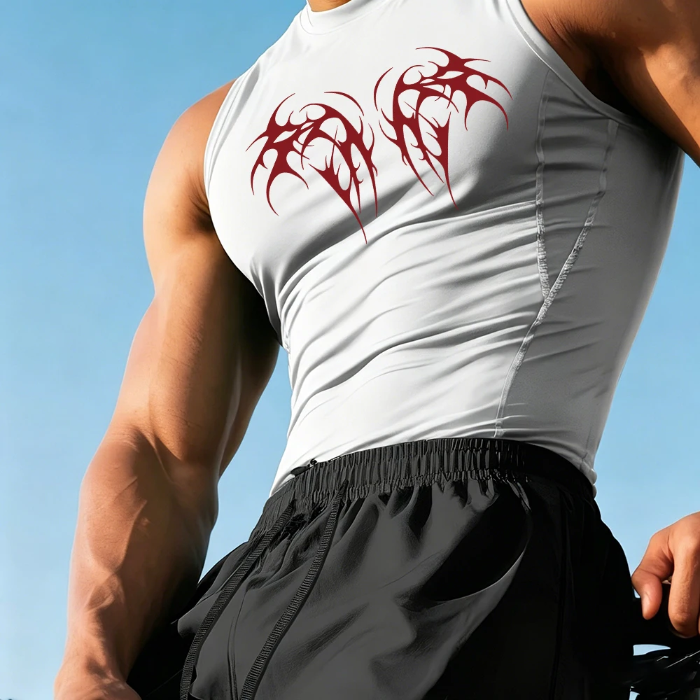 Men's Sleeveless Sports Vest With Quick Drying Personalized Red Wing Print Summer Fitness Cycling Basketball Training Casual Top
Men's Sleeveless Sports Vest With Quick Drying Personalized Red Wing Print Summer Fitness Cycling Basketball Training Casual Top