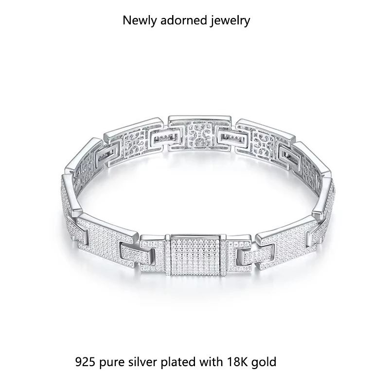 New Korean-style minimalist and trendy fashion bracelet, 10mm, versatile design with Moissanite, unique and high-end woven textu
New Korean-style minimalist and trendy fashion bracelet, 10mm, versatile design with Moissanite, unique and high-end woven textu